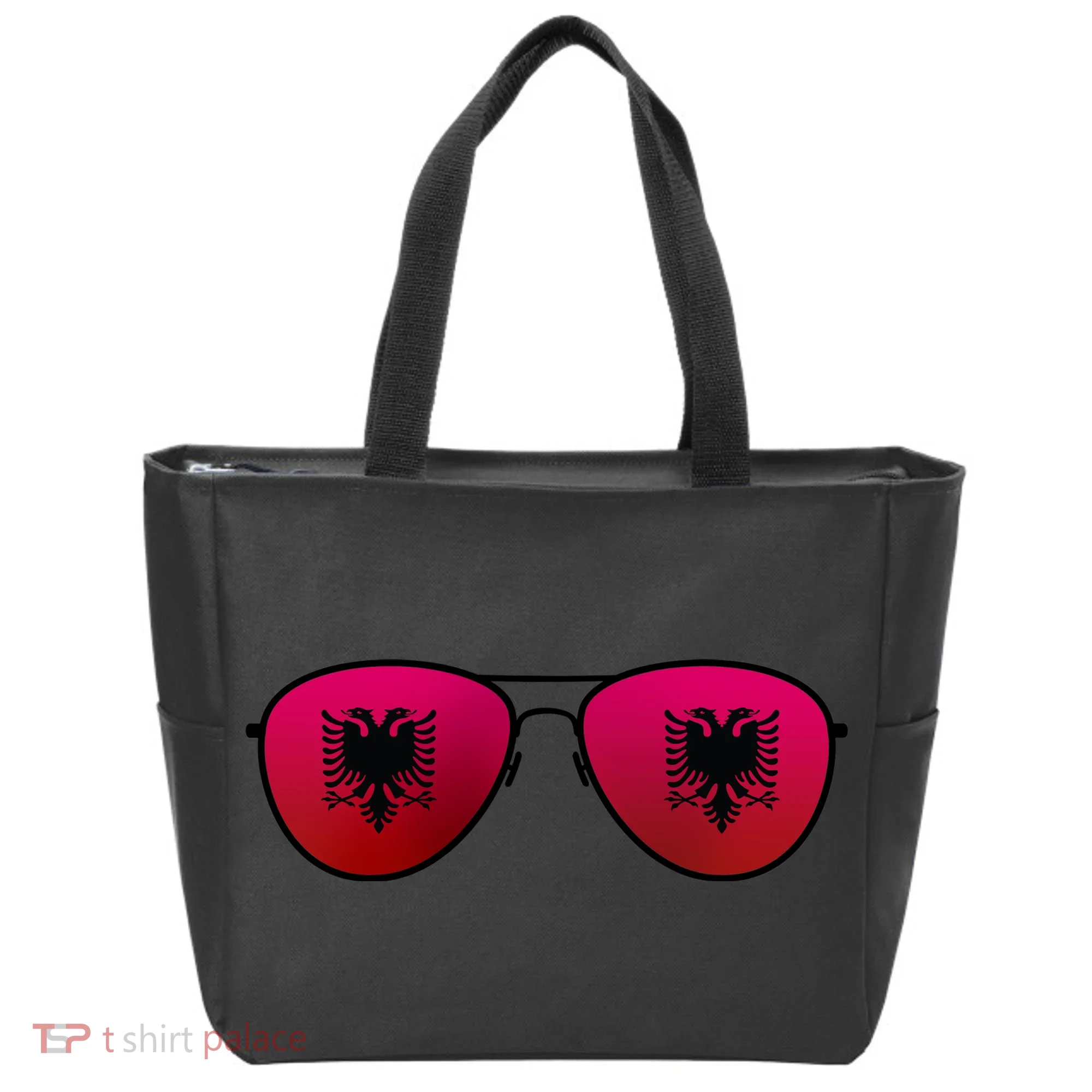Albania Flag Aviator Sunglasses Tote Bag
