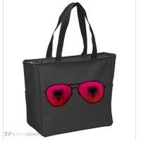 Albania Flag Aviator Sunglasses Tote Bag thumb 2
