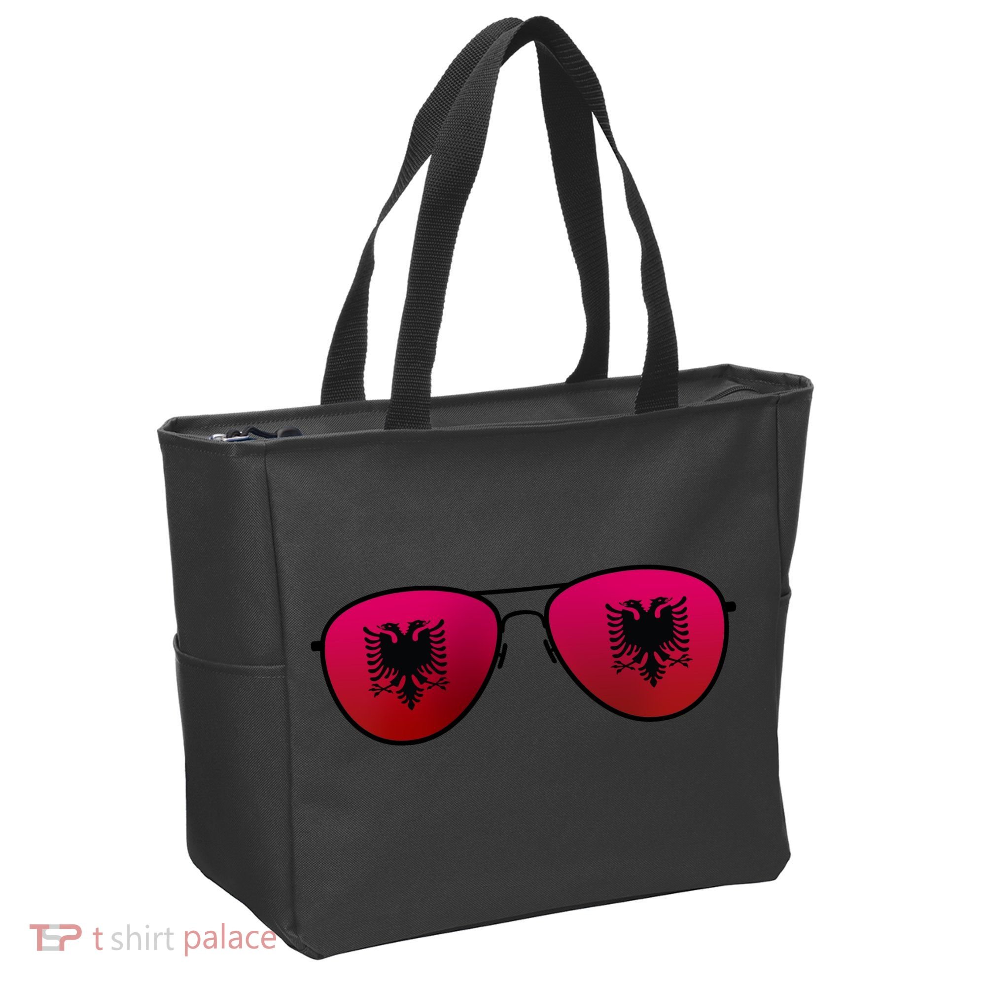 Albania Flag Aviator Sunglasses Tote Bag