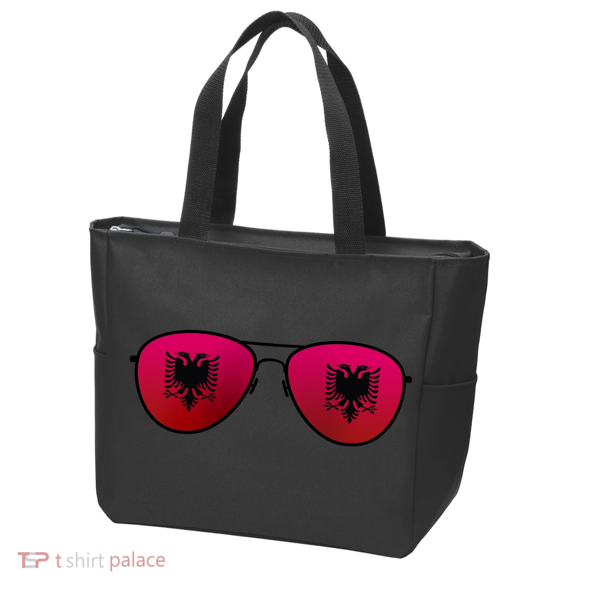 Albania Flag Aviator Sunglasses Tote Bag