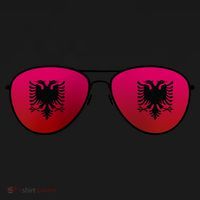 Albania Flag Aviator Sunglasses Tote Bag thumb 4
