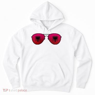 Albania Flag Aviator Sunglasses Hoodie