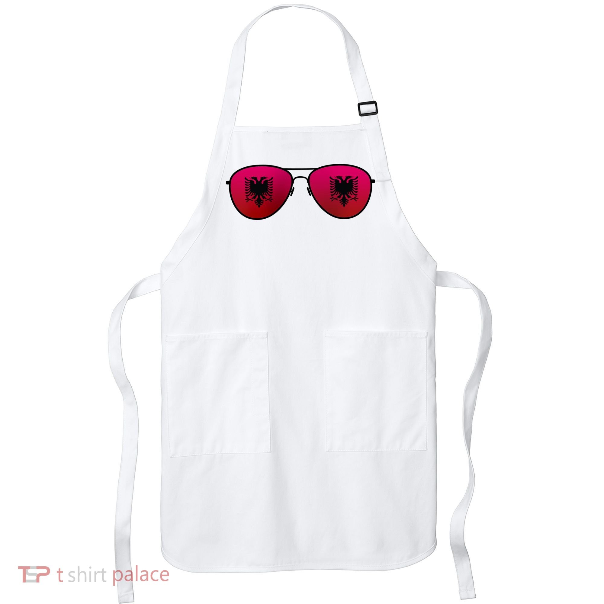 Albania Flag Aviator Sunglasses Apron