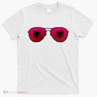 Albania Flag Aviator Sunglasses T-Shirt thumb 0