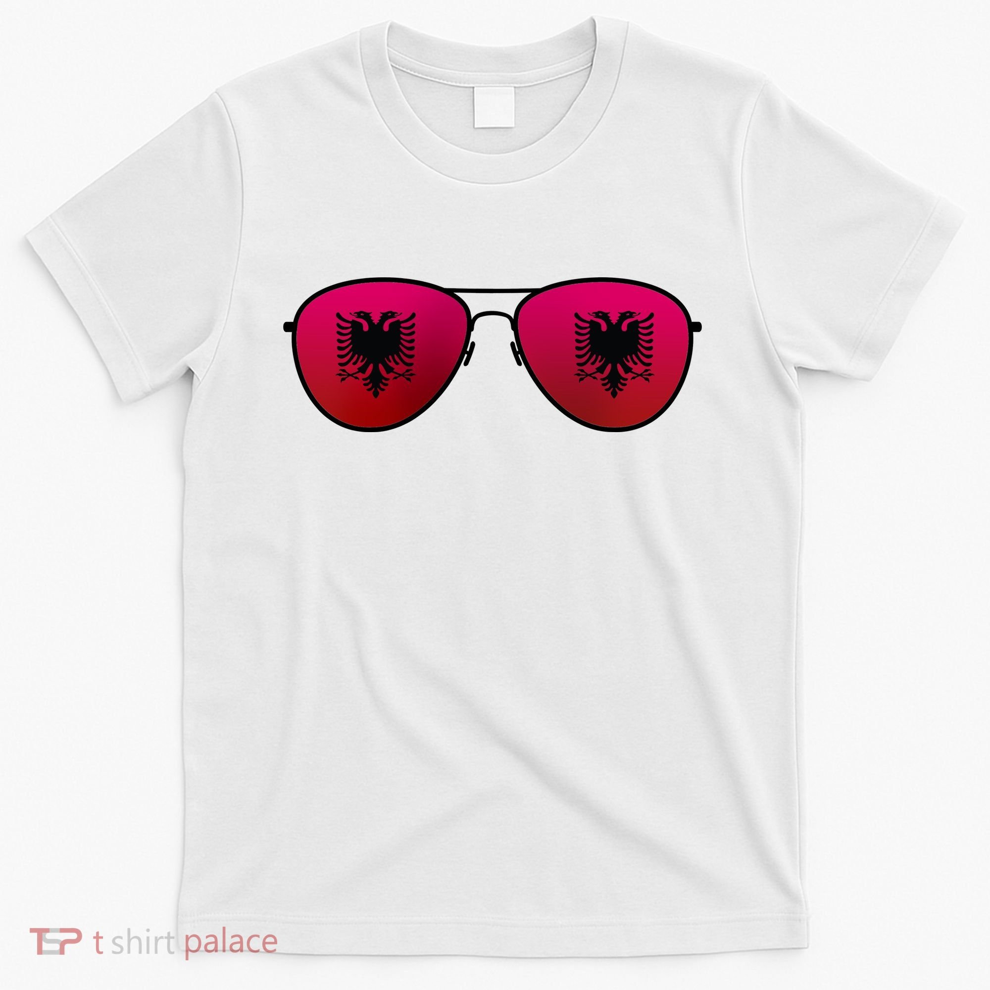 Albania Flag Aviator Sunglasses T-Shirt