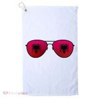 Albania Flag Aviator Sunglasses Golf Towel thumb 0