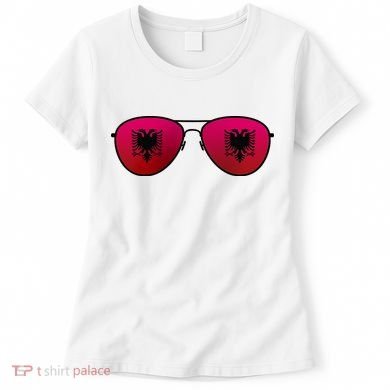 Albania Flag Aviator Sunglasses Women's T-Shirt