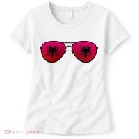 Albania Flag Aviator Sunglasses Women's T-Shirt thumb 0