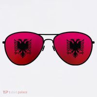 Albania Flag Aviator Sunglasses Women's T-Shirt thumb 6