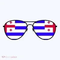 Ajaria Flag Aviator Sunglasses Women's T-Shirt thumb 6