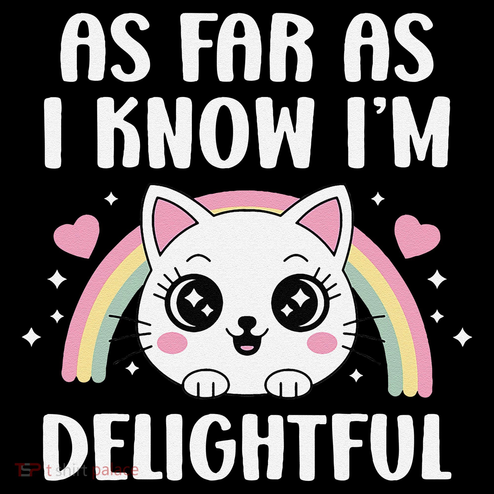 As Far As I Know Im Delightful Funny Kawaii Cat Coffee Mug