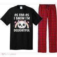 As Far As I Know Im Delightful Funny Kawaii Cat Pajama Set thumb 0