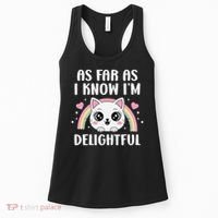 As Far As I Know Im Delightful Funny Kawaii Cat Women's Tank Top thumb 0