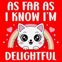 As Far As I Know Im Delightful Funny Kawaii Cat Santa Hat thumb 1