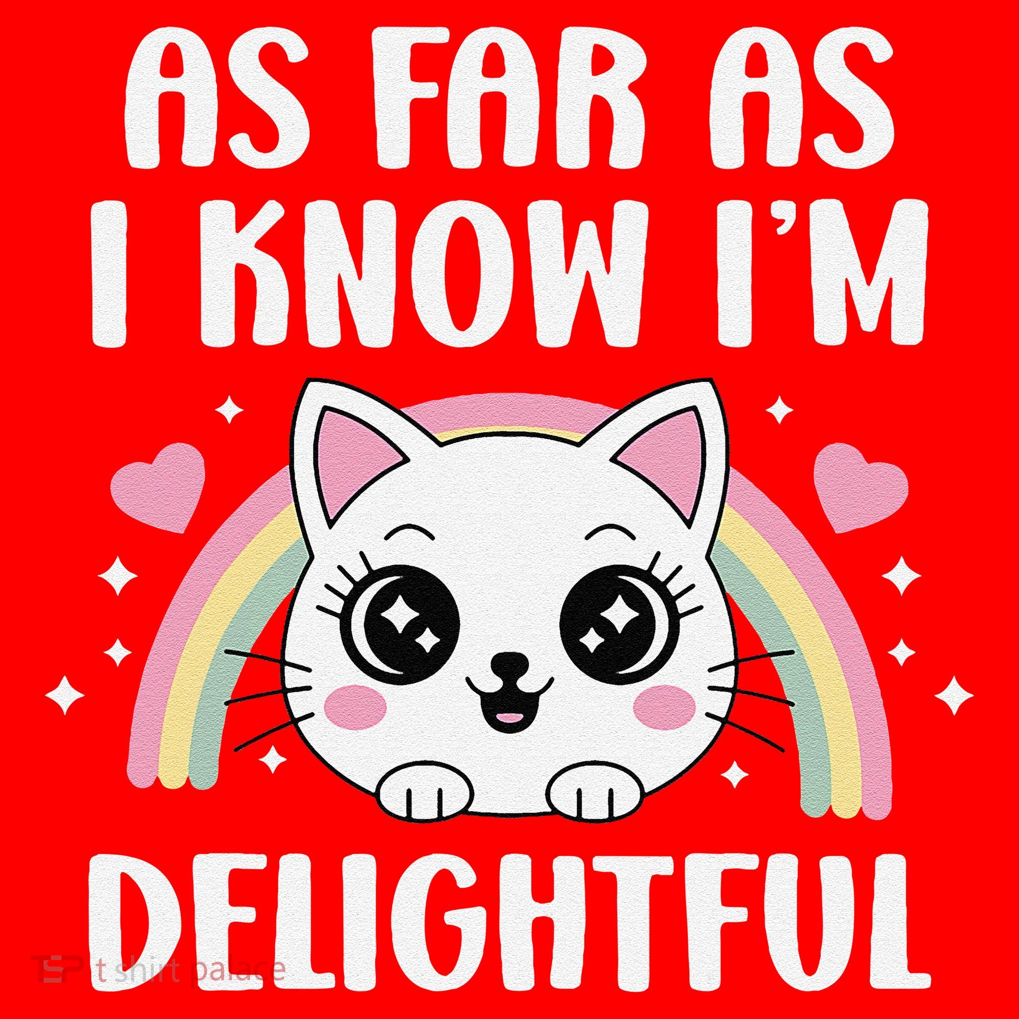 As Far As I Know Im Delightful Funny Kawaii Cat Santa Hat