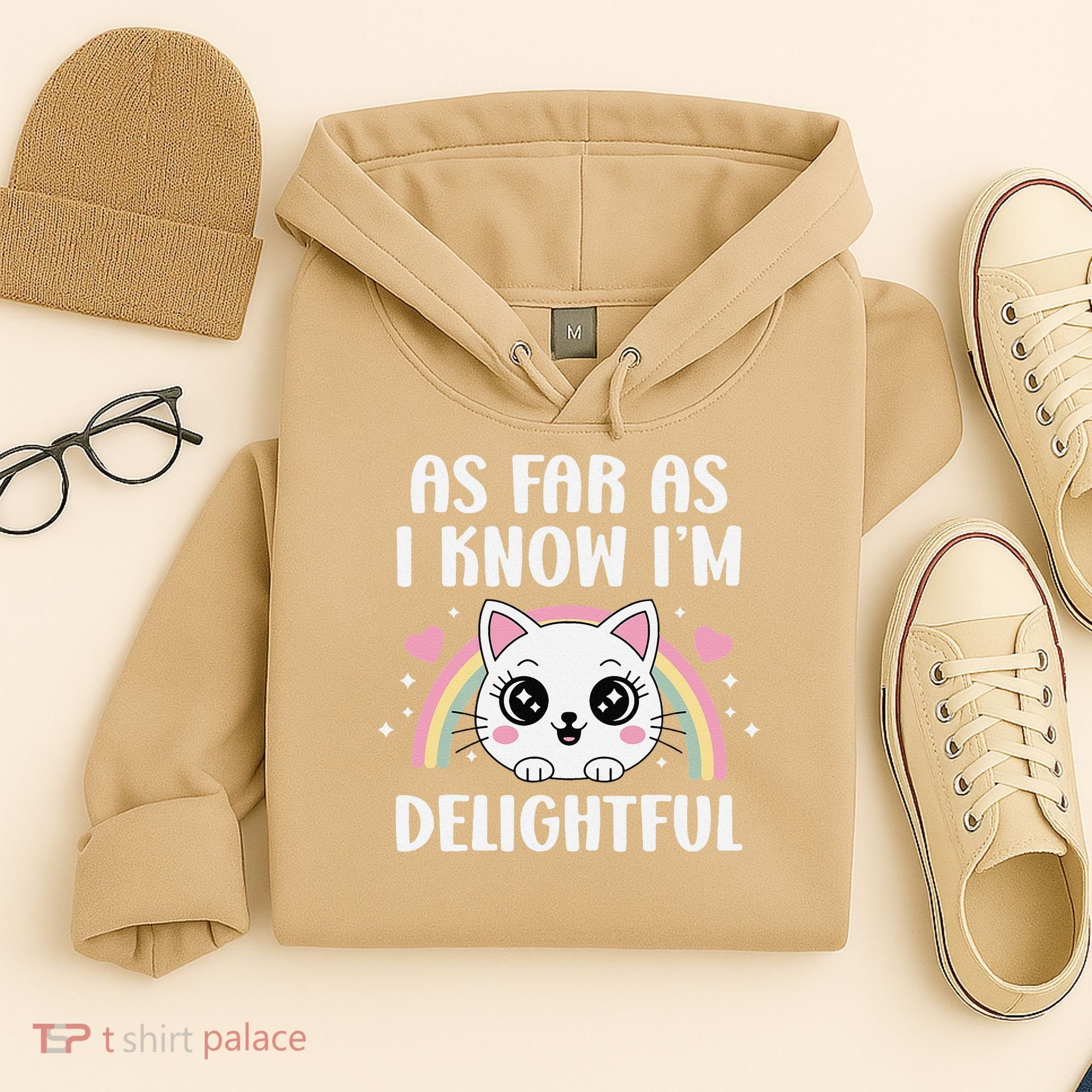 As Far As I Know Im Delightful Funny Kawaii Cat Hoodie