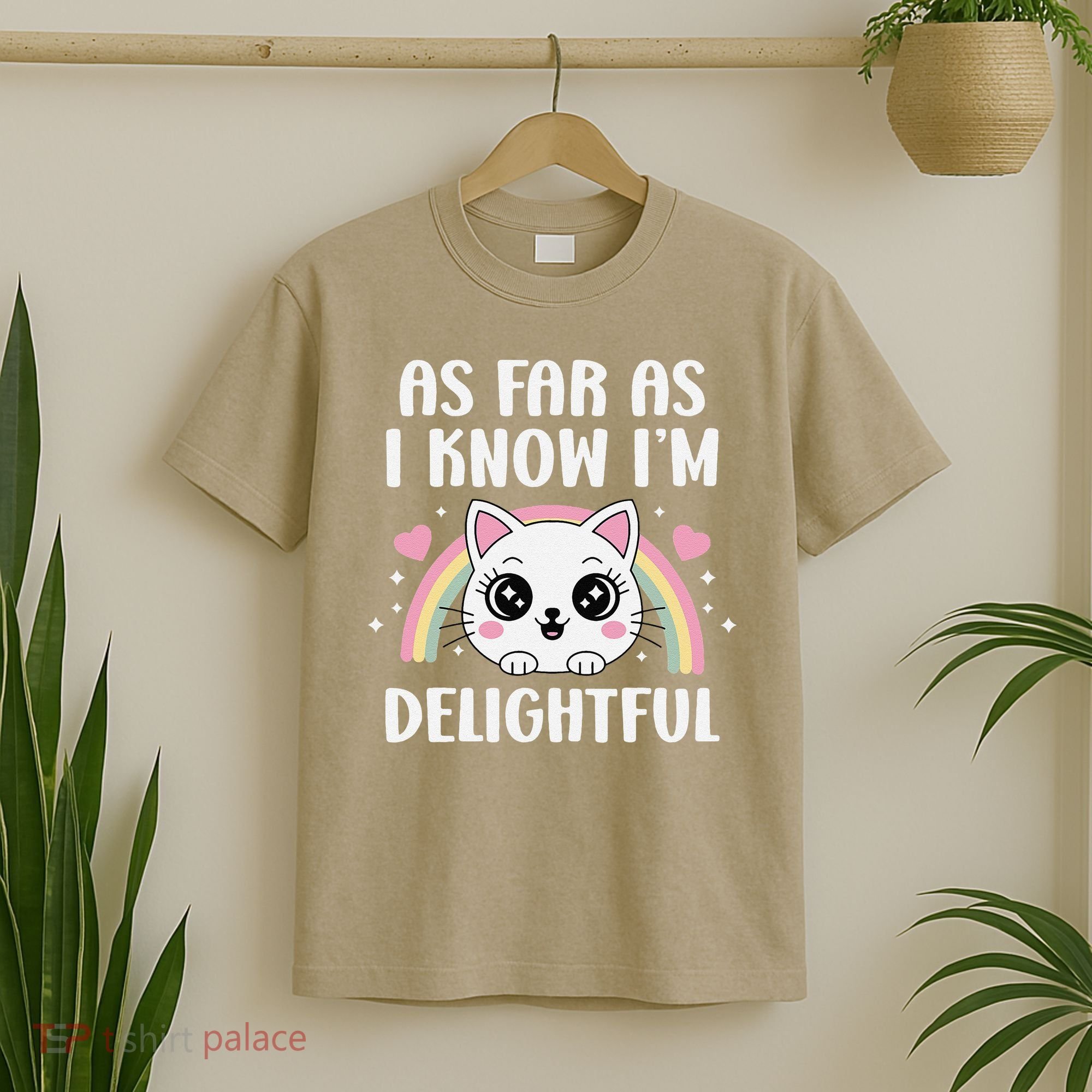 As Far As I Know Im Delightful Funny Kawaii Cat T-Shirt
