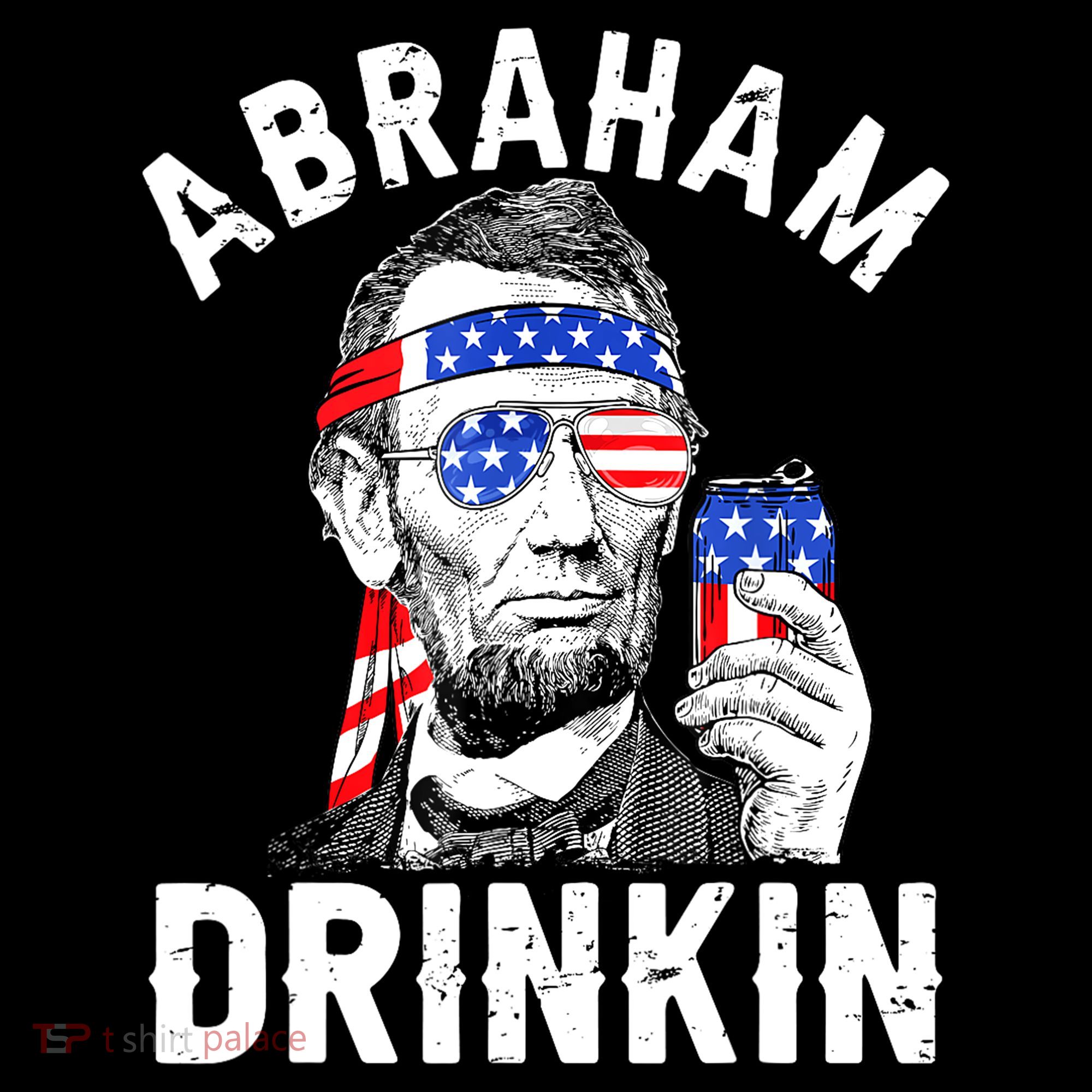 American Flag Abraham Drinking Merica Abe Lincoln Beer Lover Gift Coffee Mug