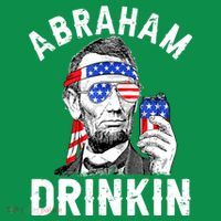 American Flag Abraham Drinking Merica Abe Lincoln Beer Lover Gift Kids Hoodie thumb 5