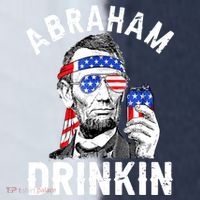 American Flag Abraham Drinking Merica Abe Lincoln Beer Lover Gift Sport-Tek Competitor United Soccer Jersey thumb 4