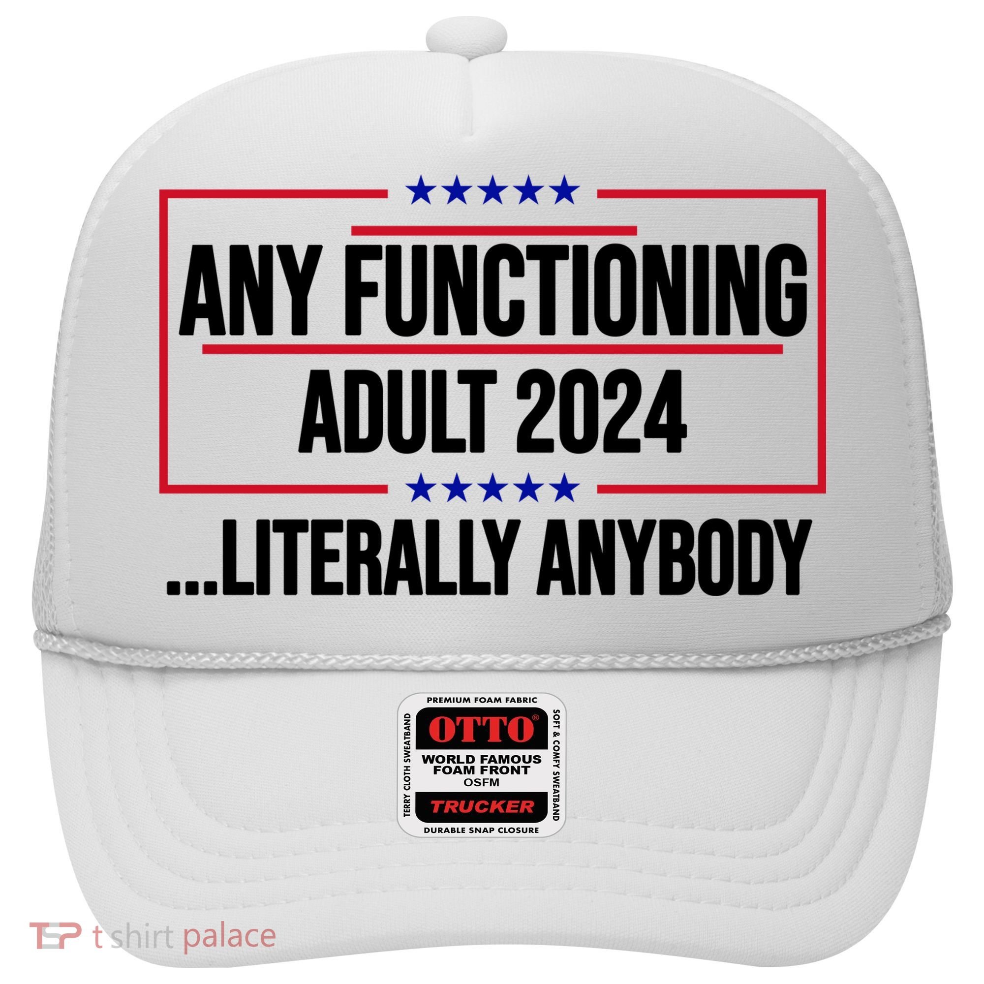 Any Functioning Adult 2024 Literally Anybody Funny Election Hat