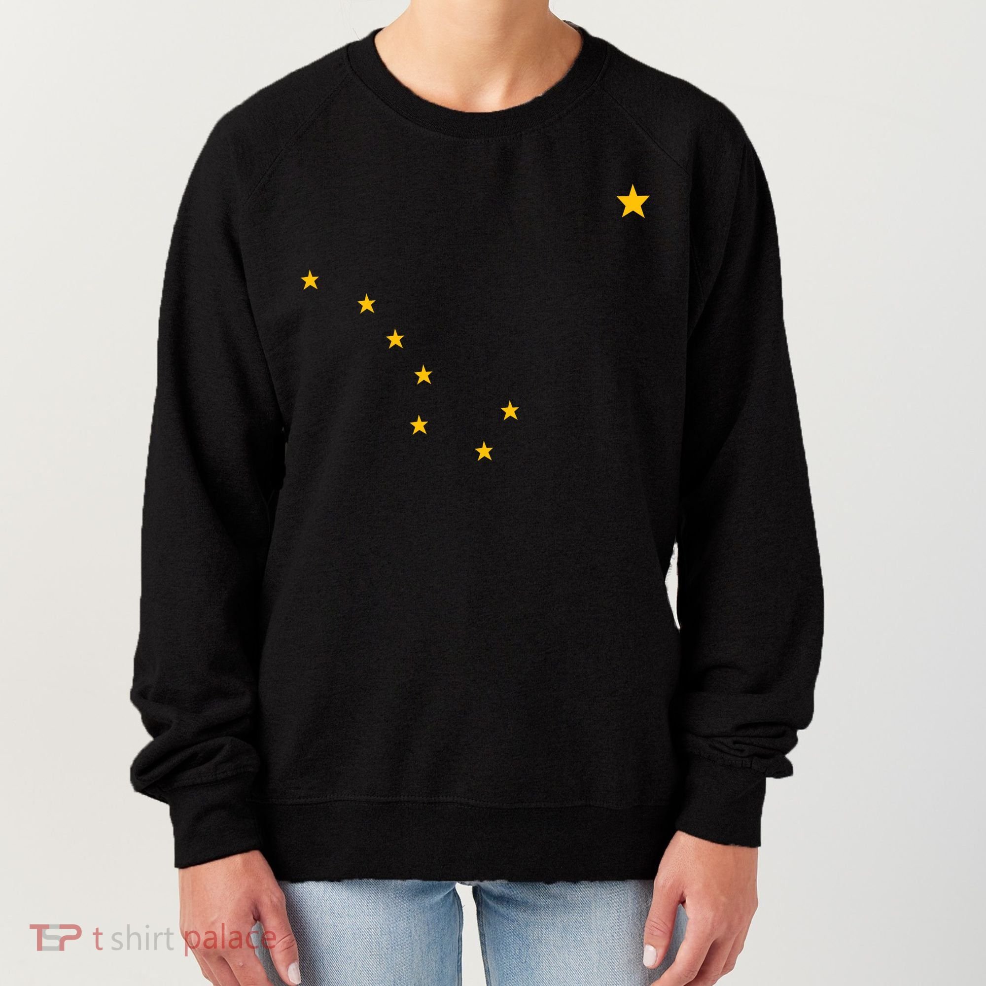 Alaskan Flag | Alaska Pride Northern Lights Big Dipper Polaris Women's Sweatshirt