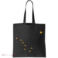 Alaskan Flag | Alaska Pride Northern Lights Big Dipper Polaris Tote Bag thumb 0