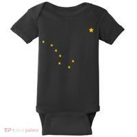 Alaskan Flag | Alaska Pride Northern Lights Big Dipper Polaris Baby Bodysuit thumb 0