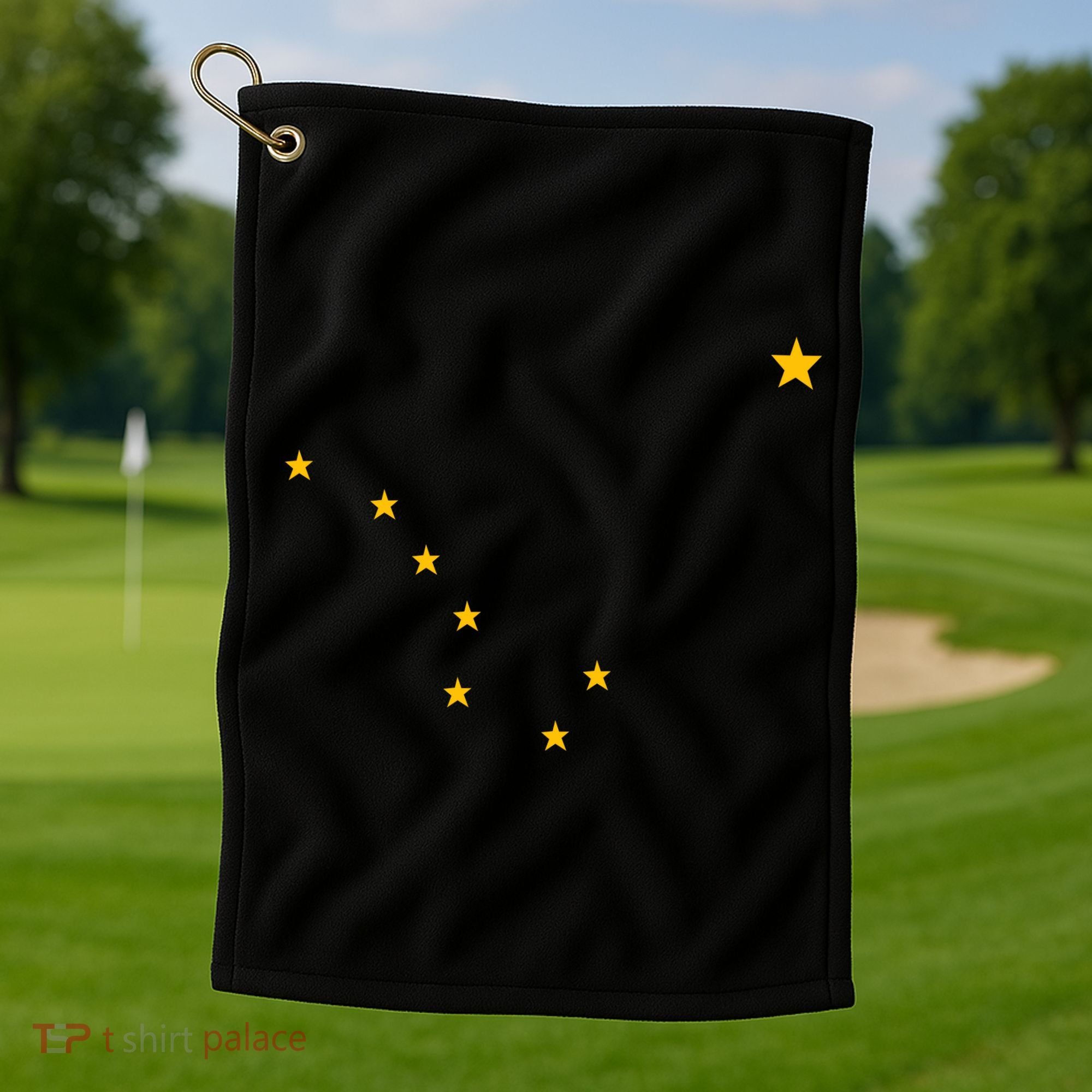 Alaskan Flag | Alaska Pride Northern Lights Big Dipper Polaris Golf Towel
