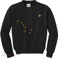 Alaskan Flag | Alaska Pride Northern Lights Big Dipper Polaris Kids Sweatshirt thumb 0
