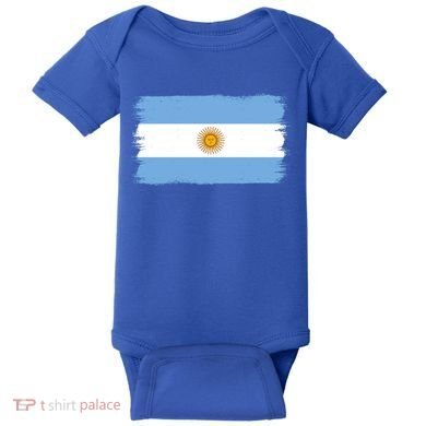 Argentinian Flag Argentina Gift Baby Bodysuit