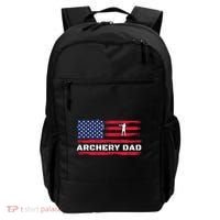 American Flag Archery Dad Father's Day Meaningful Gift Backpack thumb 0