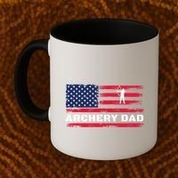 American Flag Archery Dad Father's Day Meaningful Gift Coffee Mug thumb 2