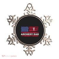 American Flag Archery Dad Father's Day Meaningful Gift Ornament thumb 0
