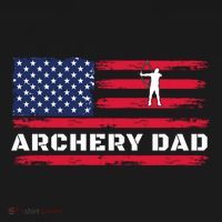 American Flag Archery Dad Father's Day Meaningful Gift Ornament thumb 1