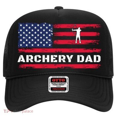 American Flag Archery Dad Father's Day Meaningful Gift Hat