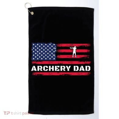 American Flag Archery Dad Father's Day Meaningful Gift Golf Towel