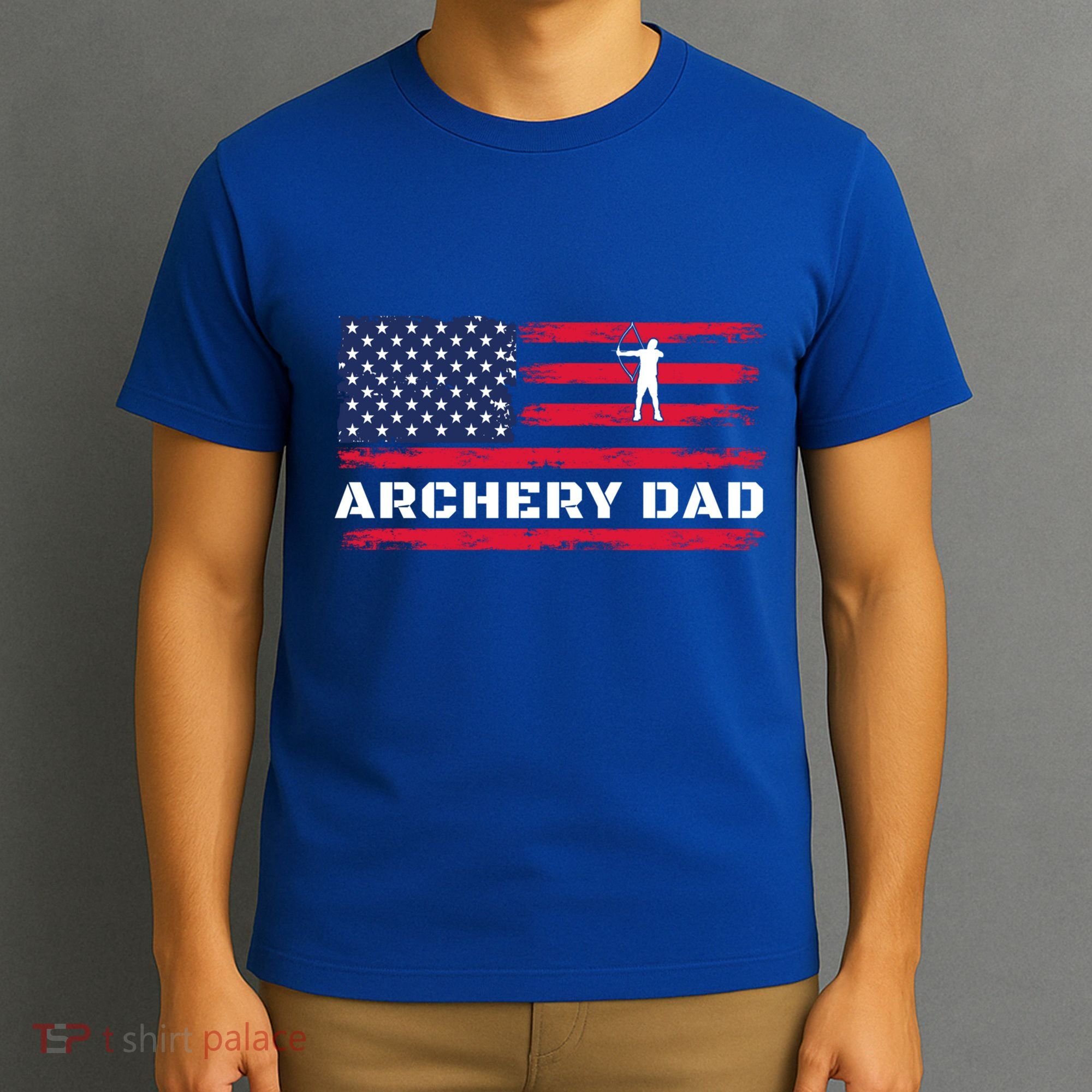 American Flag Archery Dad Father's Day Meaningful Gift T-Shirt