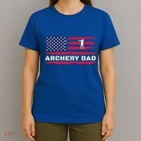 American Flag Archery Dad Father's Day Meaningful Gift T-Shirt thumb 4