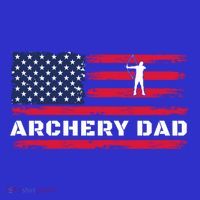 American Flag Archery Dad Father's Day Meaningful Gift Coaster thumb 2