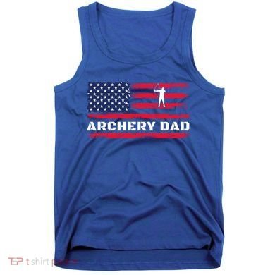 American Flag Archery Dad Father's Day Meaningful Gift Tank Top