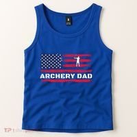 American Flag Archery Dad Father's Day Meaningful Gift Tank Top thumb 2