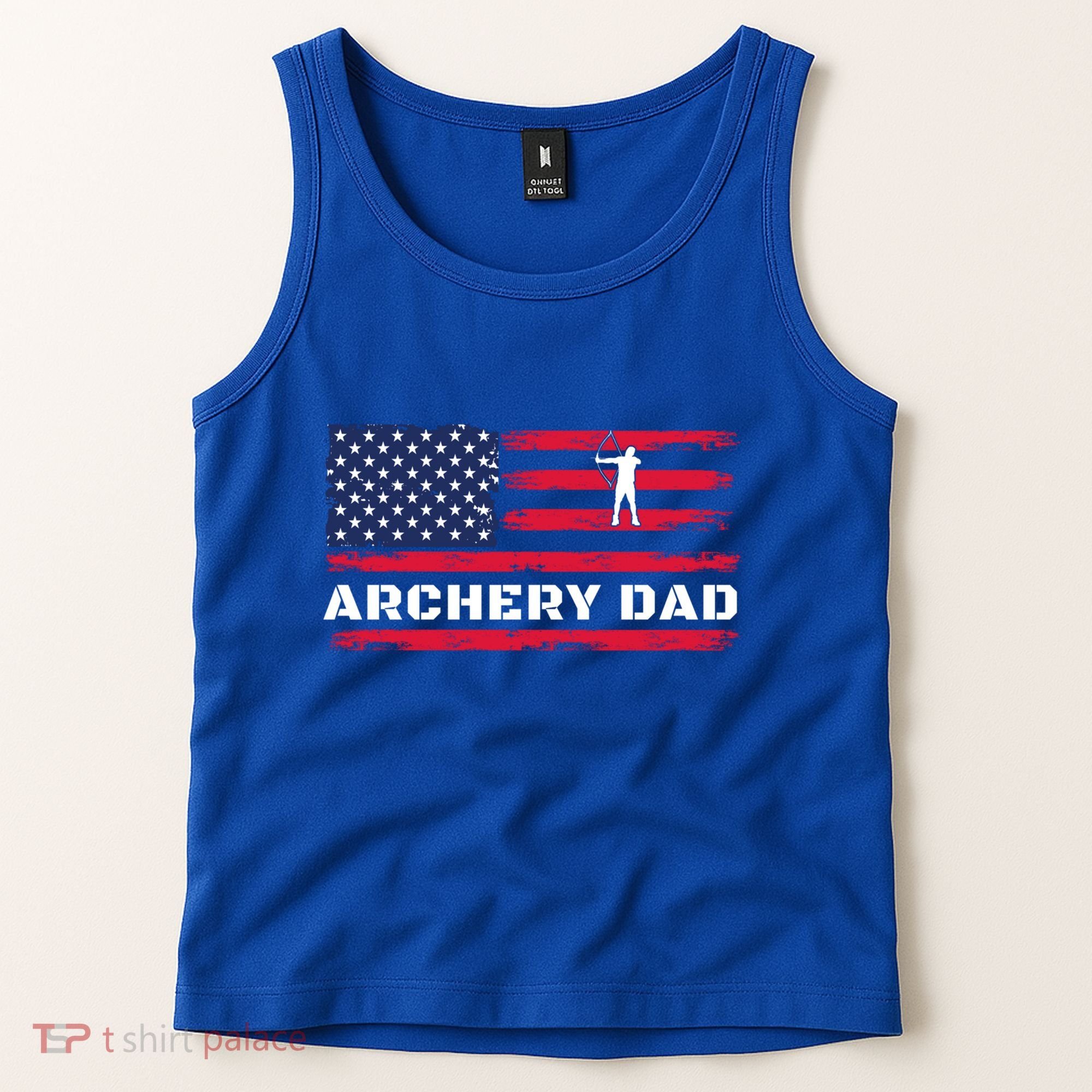 American Flag Archery Dad Father's Day Meaningful Gift Tank Top