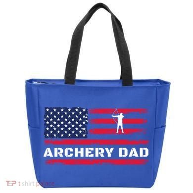 American Flag Archery Dad Father's Day Meaningful Gift Tote Bag
