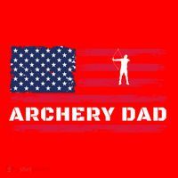 American Flag Archery Dad Father's Day Meaningful Gift Santa Hat thumb 1