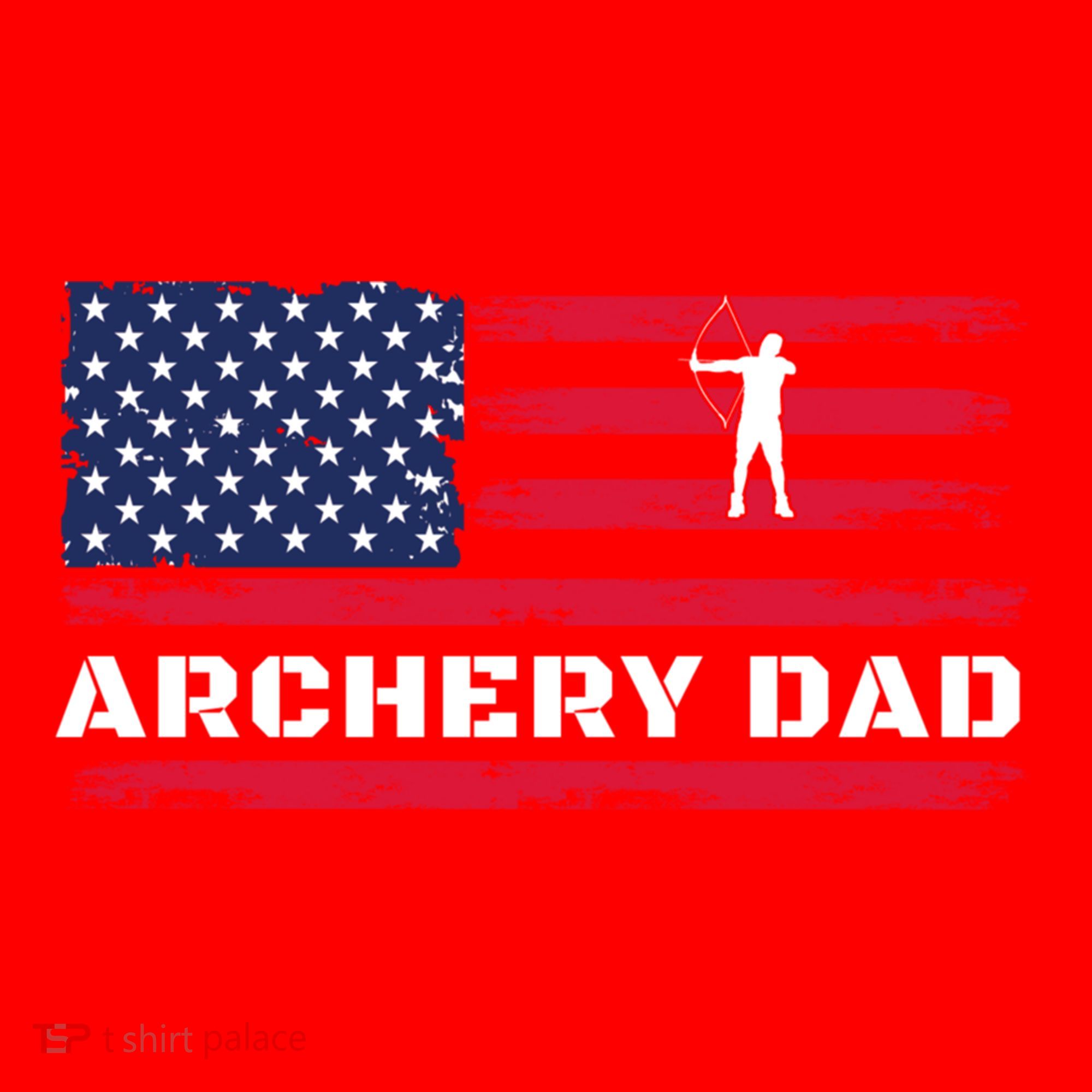 American Flag Archery Dad Father's Day Meaningful Gift Santa Hat