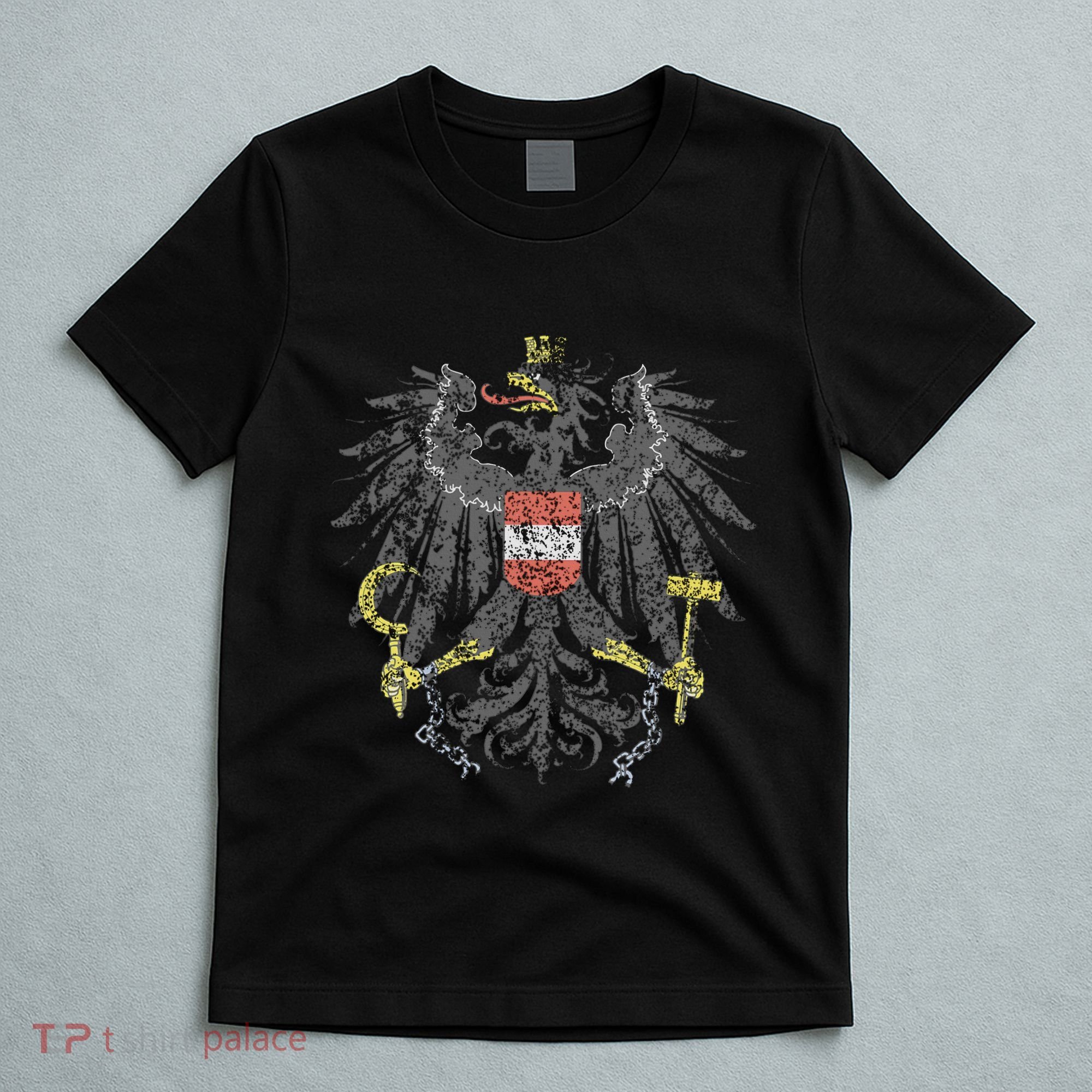 Austrian Flag Austria Coat Of Arms Vienna Eagle T-Shirt