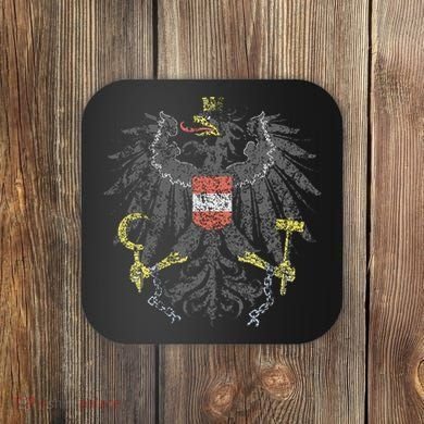 Austrian Flag Austria Coat Of Arms Vienna Eagle Coaster