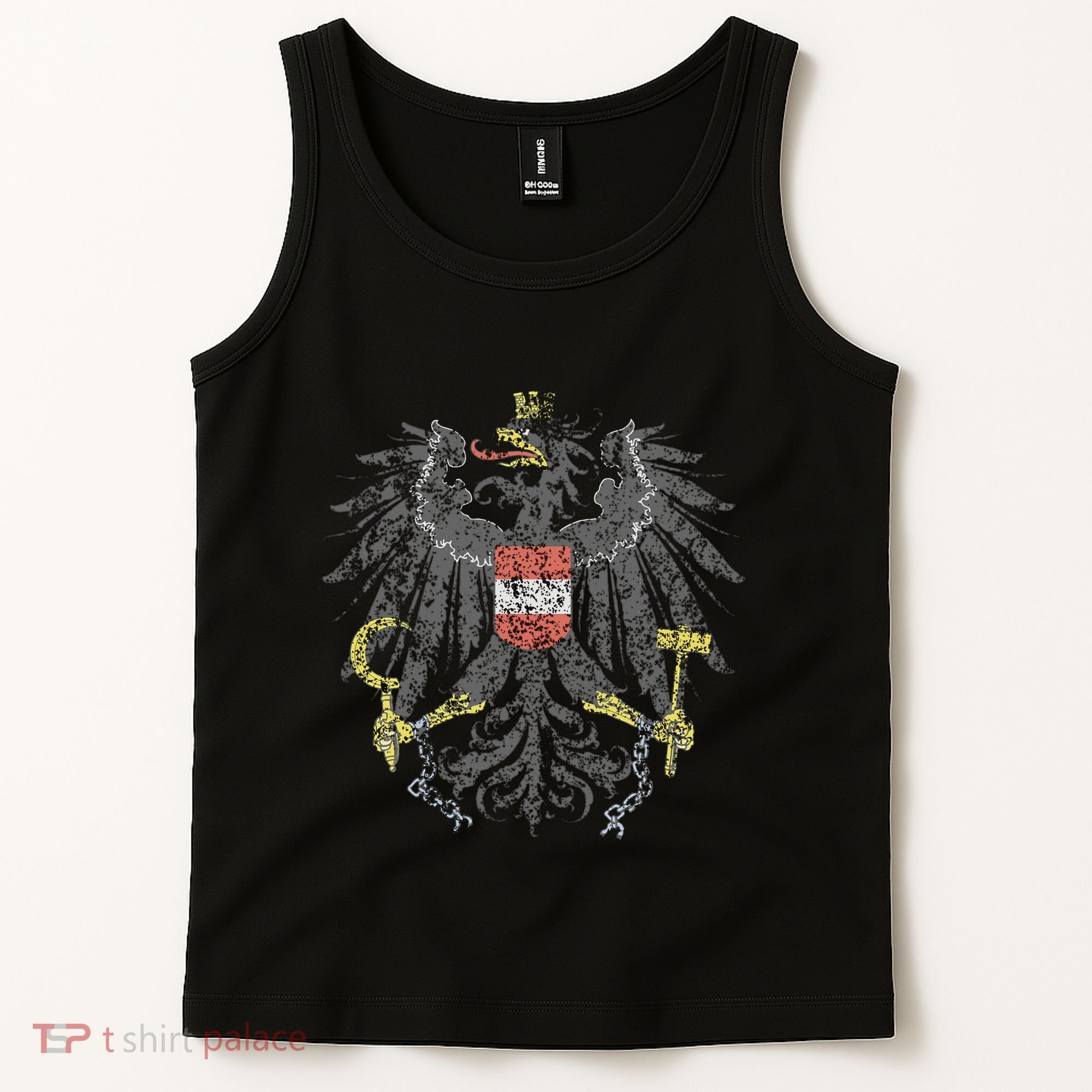 Austrian Flag Austria Coat Of Arms Vienna Eagle Tank Top