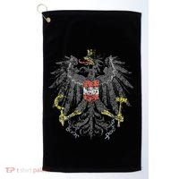 Austrian Flag Austria Coat Of Arms Vienna Eagle Golf Towel thumb 0